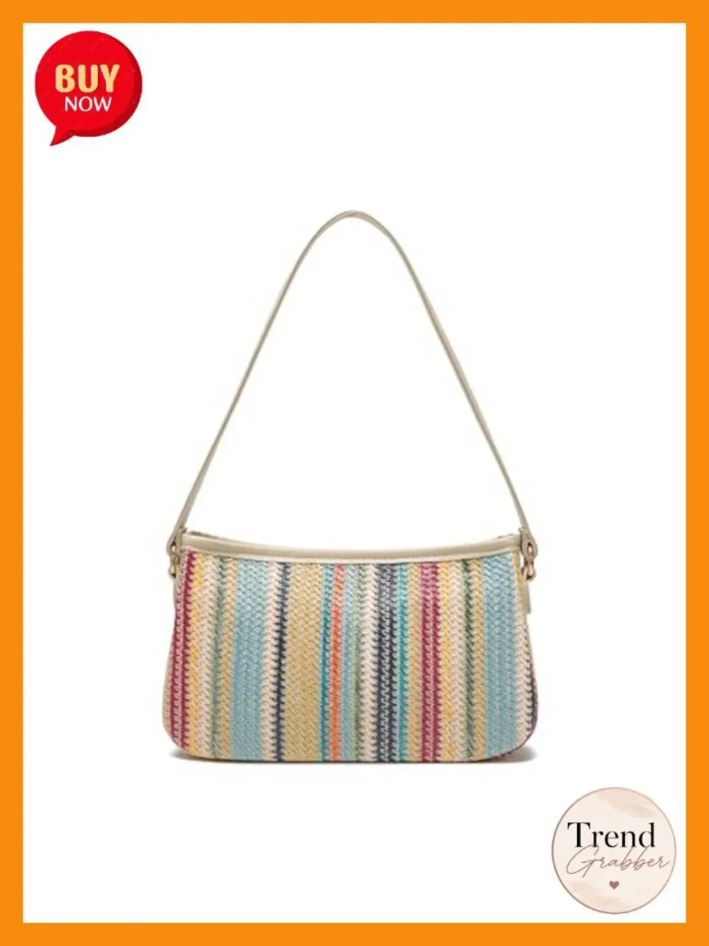 Straw Hobo Crossbody Bag with Woven Texture and Chain Strap